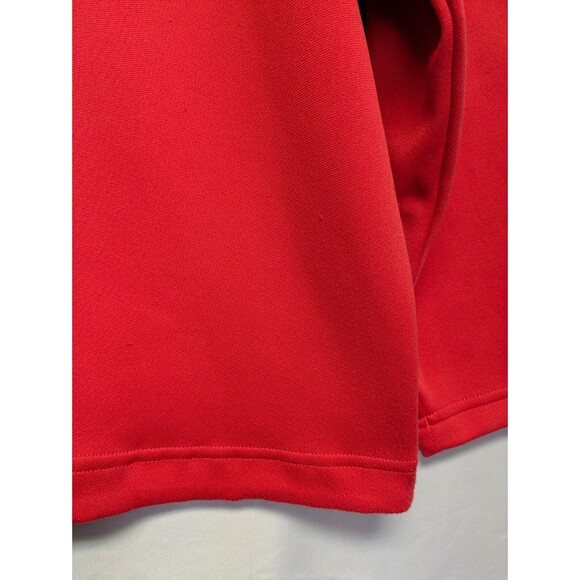 Nike Golf 1/4 Zip Pullover Mens 2XL Red Mock Neck Dri-Fit Long Sleeve - Picture 10 of 13